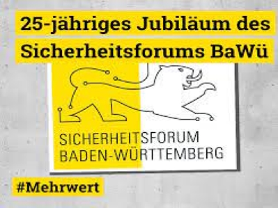 25-jähriges Jubiläum des Sicherheitsforums BaWü